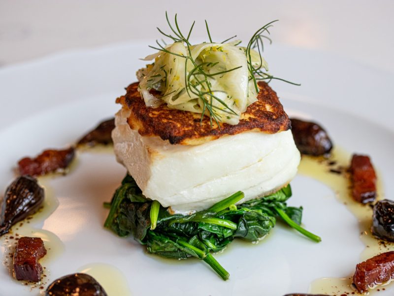 Poisson ‘À La John Haywood,’ a fish dish served at Petite Cerise in Washington D.C.