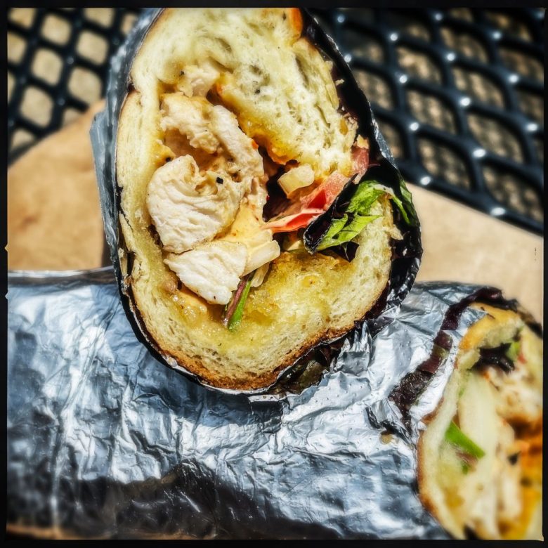 Chicken kebab sandwich from Spicy Water in Washington, D.C.