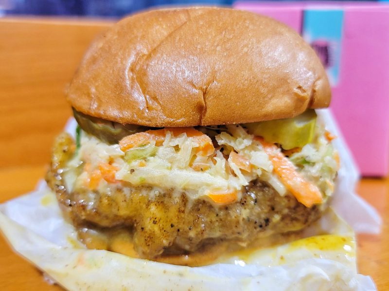 The agave mustard chick'n sandwich at Bubbie's Plant Burger, a plant-based restaurant in Washington, D.C.