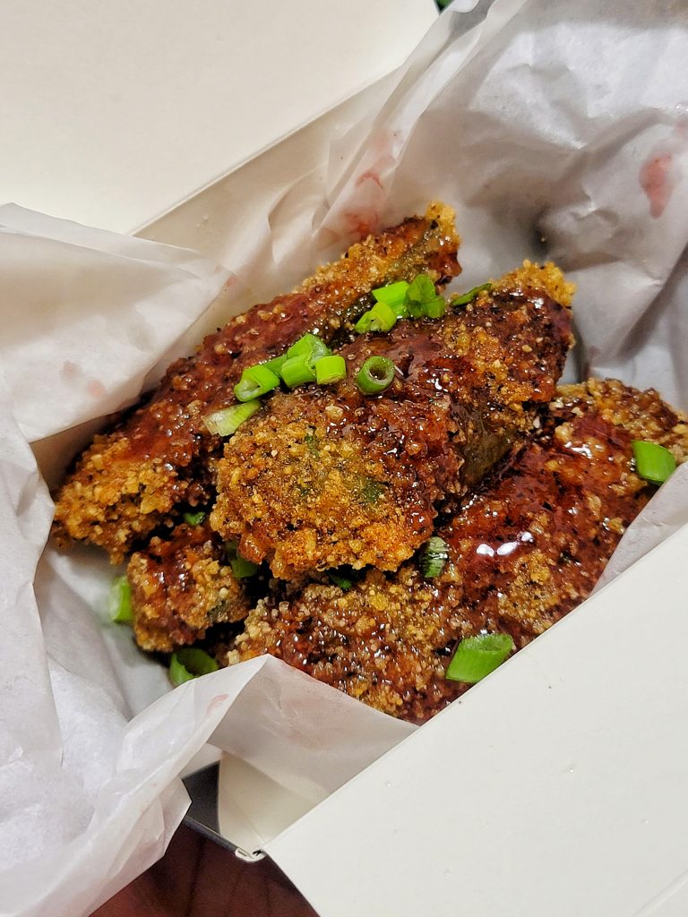 Jalapeno poppers from Bubbie's Plant Burgers, a plant-based restaurant in Washington, D.C.
