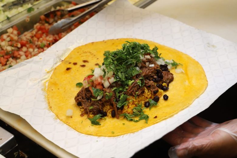 A birria burrito from Taco de Birria in Washington, D.C.