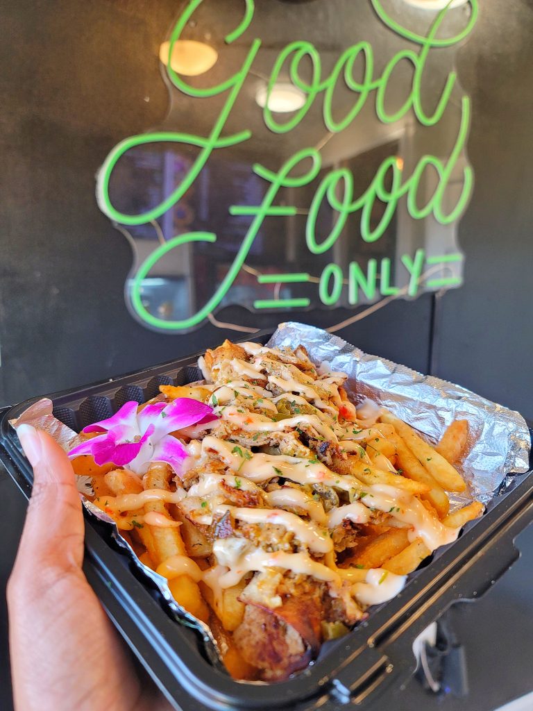 Chicken Philly fries at Chef Skip in Washington, D.C.