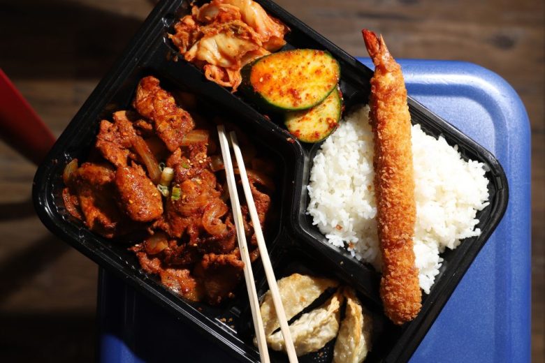 A meal from Manna Dosirak in Washington, D.C.