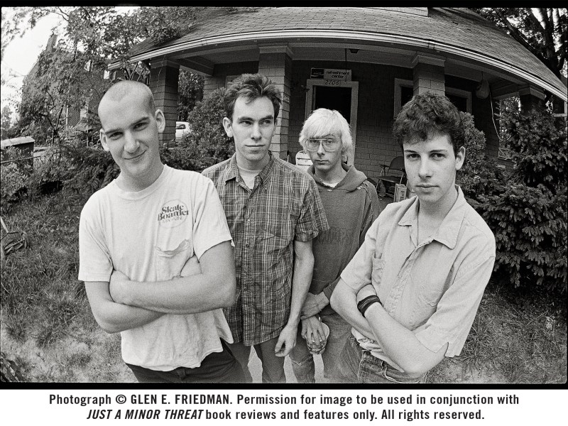 Minor Threat in front of Dischord House in Arlington, Virginia, 1983