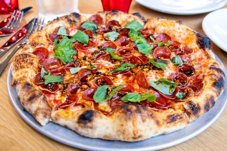 The macha-'roni pizza from Boogy & Peel in Washington, D.C.