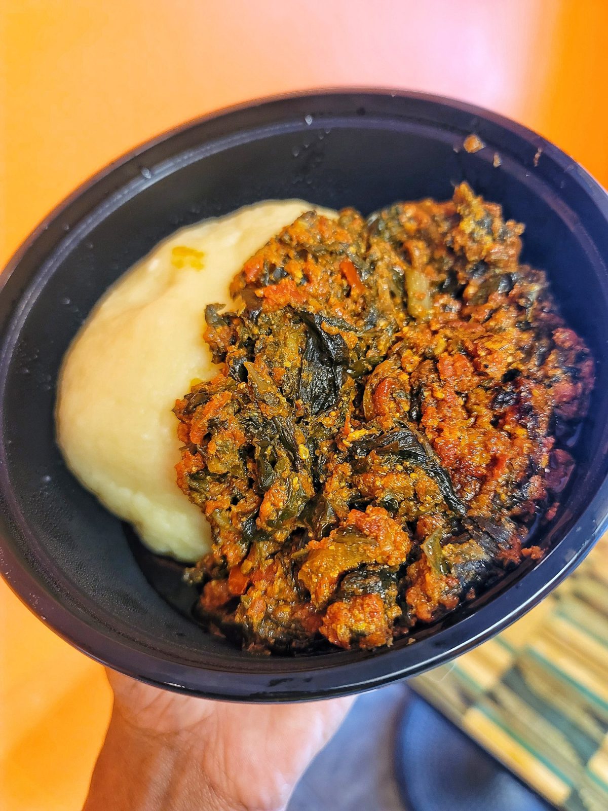 Kutumeri and fufu from Open Crumb in Anacostia
