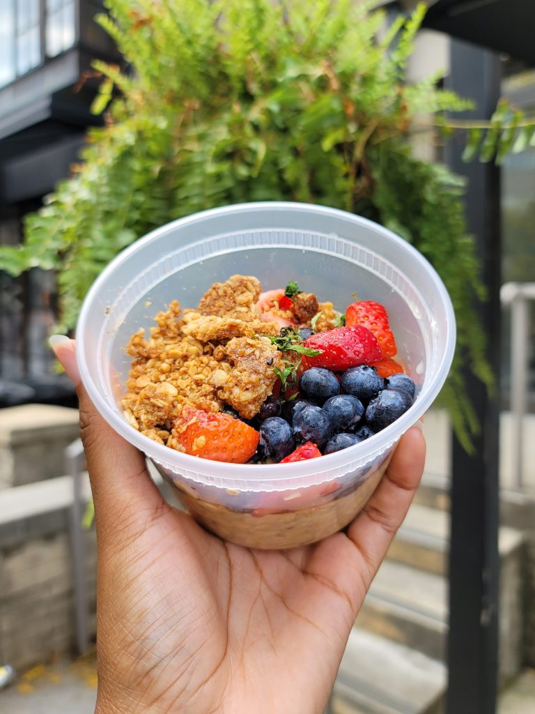 Overnight oats from Sincerely Breakfaast