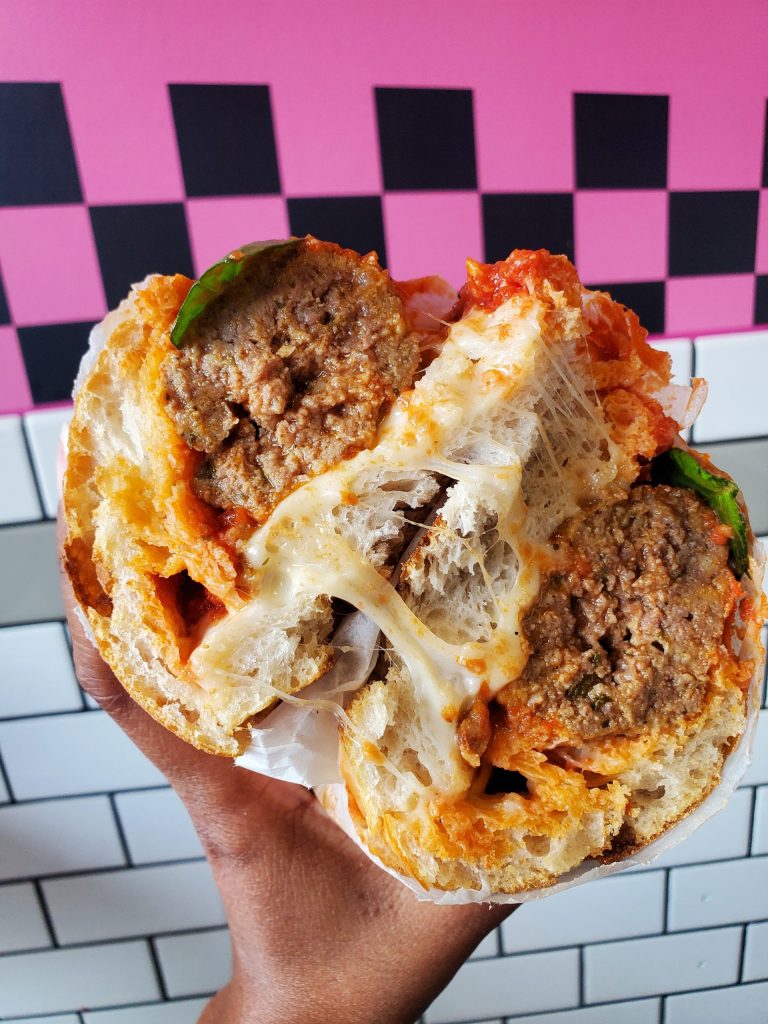 Slice & Pie's meatball sub