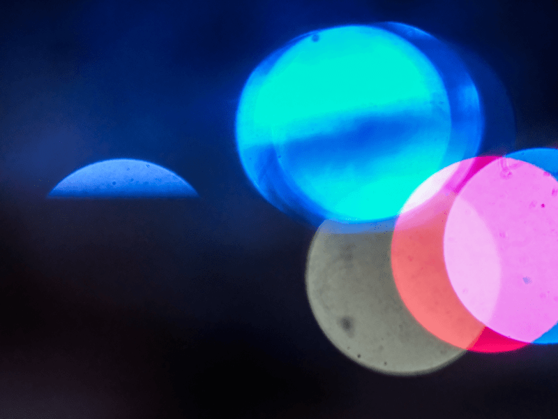 blue, red, and white police lights